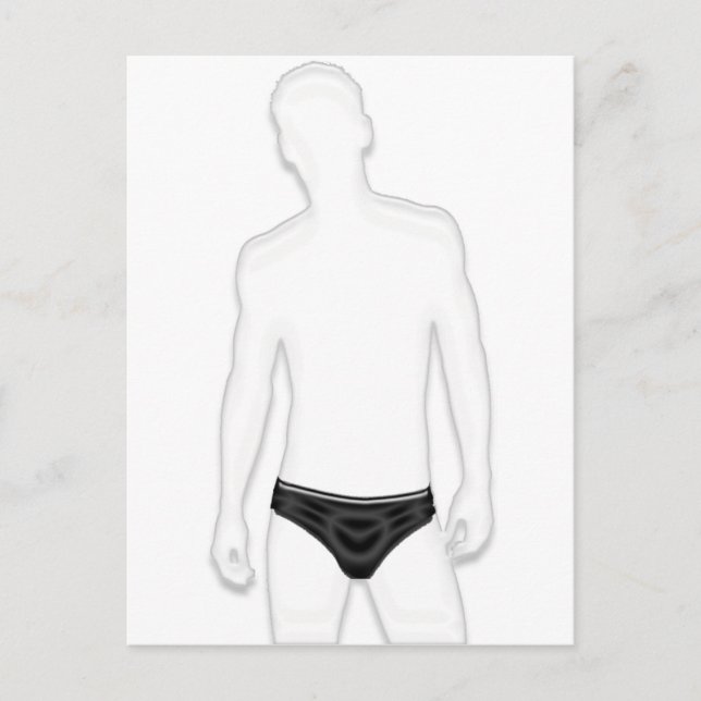 Carte Postale Homme en sous-vêtements (Devant)