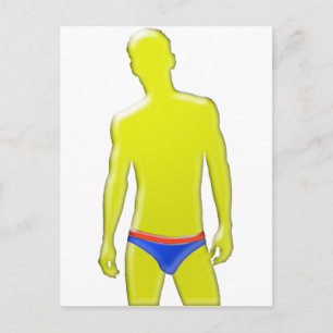 Carte Postale Homme en sous-vêtements