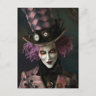 Carte Postale Homme Fantastique Steampunk Fou
