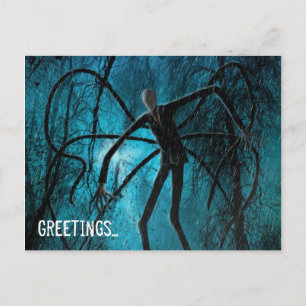 Carte Postale Homme mince et âme perdue