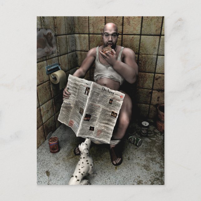 Carte Postale homme sale (Devant)