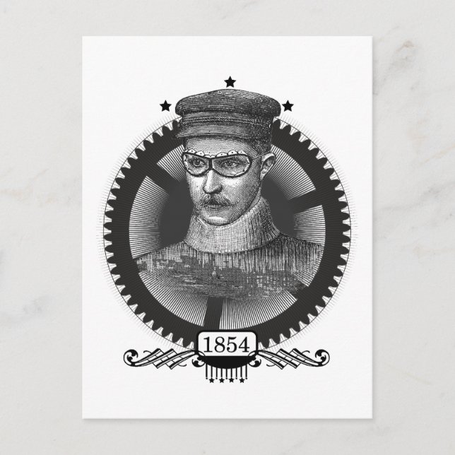 Carte postale Homme Steampunk (Devant)
