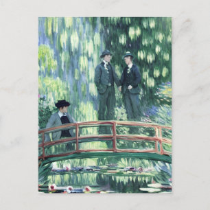 Carte Postale Hommes amoureux dans le jardin dans le style de Mo