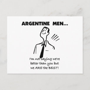 Carte Postale Hommes argentins
