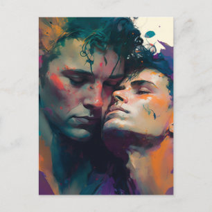Carte postale Hommes gays amoureux