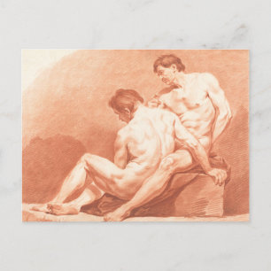 Carte Postale Hommes se réconciliant