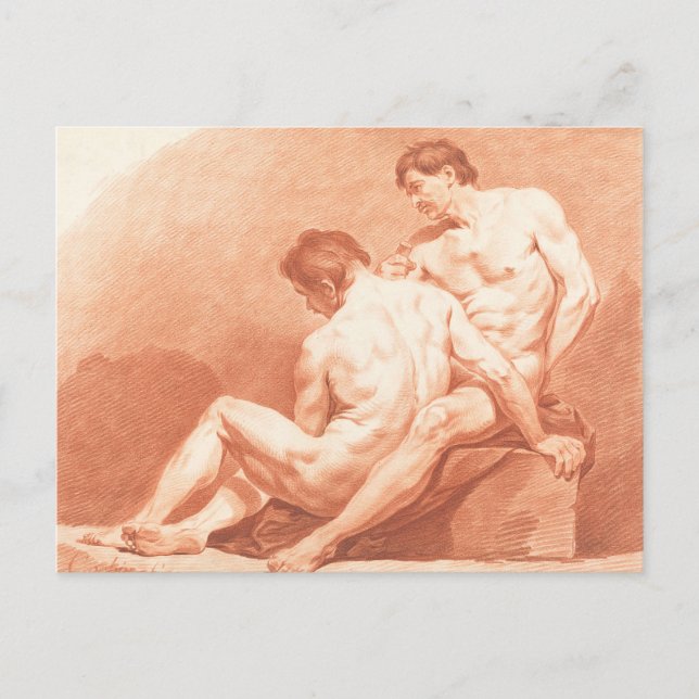 Carte Postale Hommes se réconciliant (Devant)