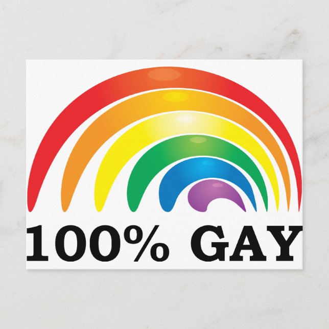 Carte Postale Homosexuel de 100% (Devant)