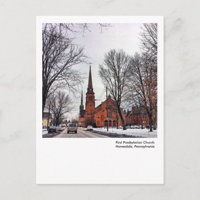 Carte Postale Honesdale, PA Post Card-First Presbyterian Church (Devant)