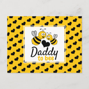 Carte Postale Honey Bee, Baby shower Invitation