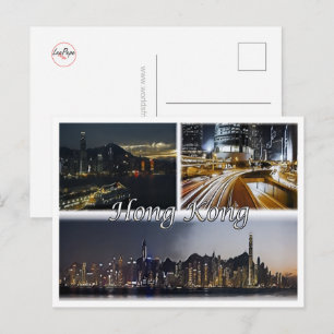 Carte Postale Hong Kong - Mosaïque -