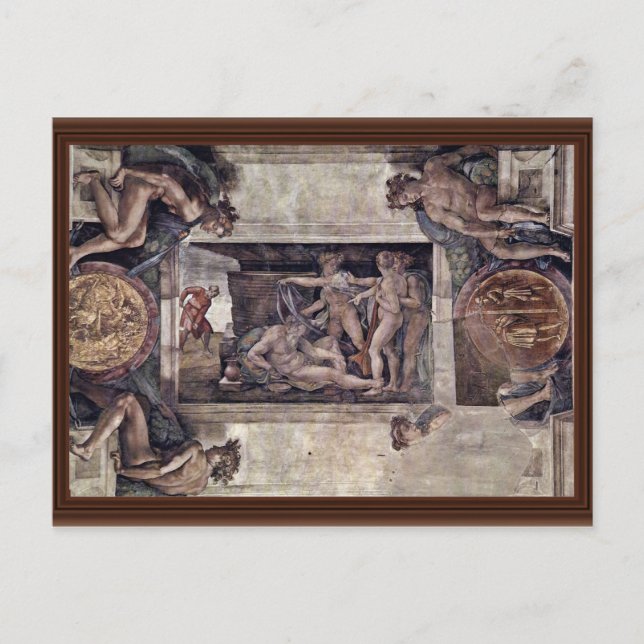 Carte Postale Honte Et Ridicule De Noé Drunken Par Michelan (Devant)