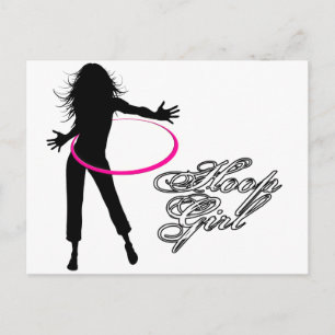 Carte Postale Hoop Girl-Hula Hoop