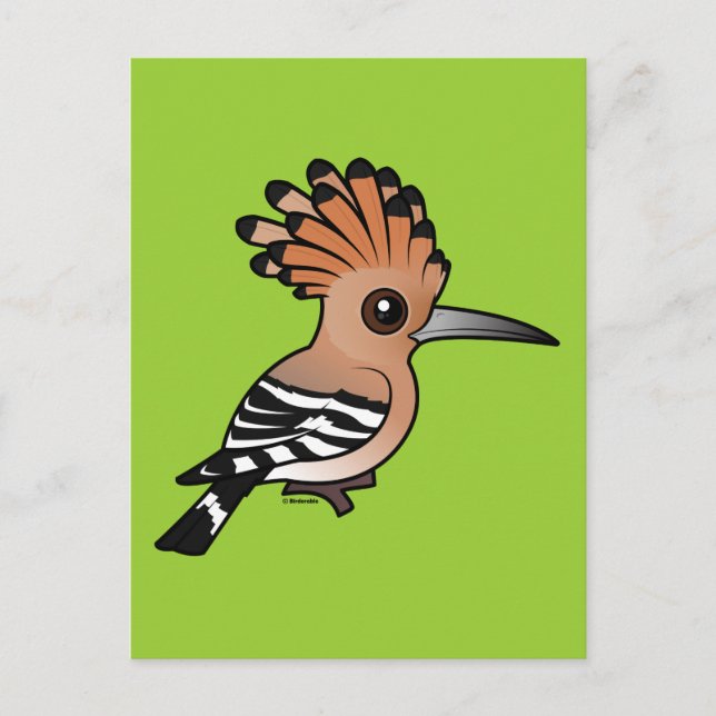 Carte Postale Hoopoe Birdorable (Devant)