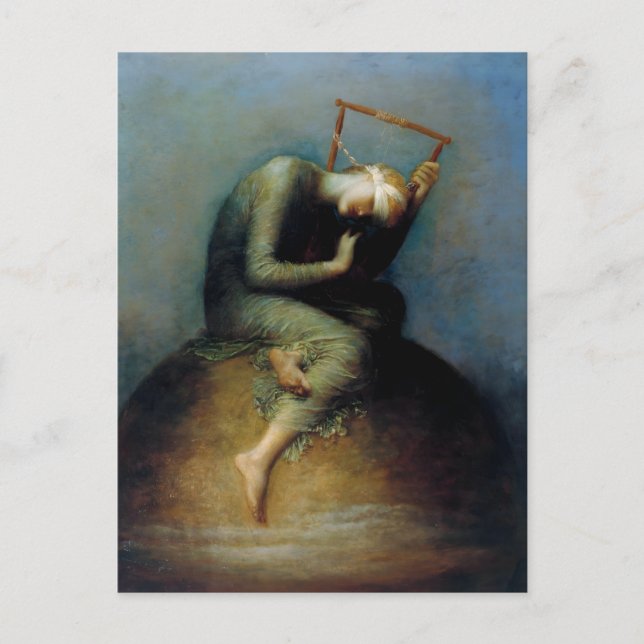 Carte Postale Hope George Watts Peinture (Devant)