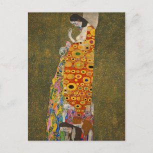 Carte Postale Hope II par Gustav Klimt, Art Nouveau Vintage