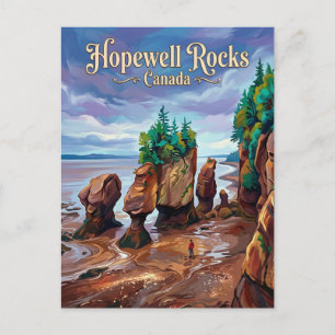 Carte Postale Hopewell Rocks Canada