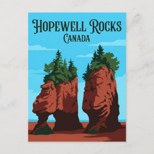 Carte Postale Hopewell Rocks Canada