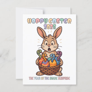 Carte Postale Hoppy Easter 2025 : The Year of the Snake Surprise