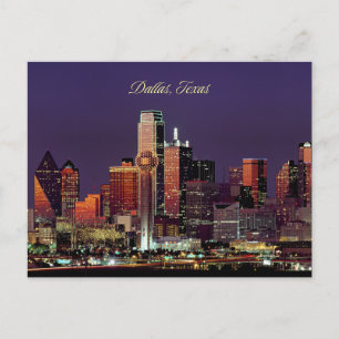 Carte Postale horizon de Dallas, Texas