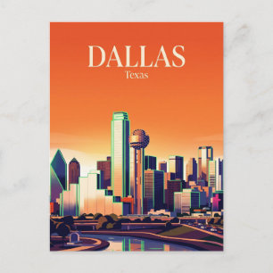Carte Postale Horizon de Dallas USA