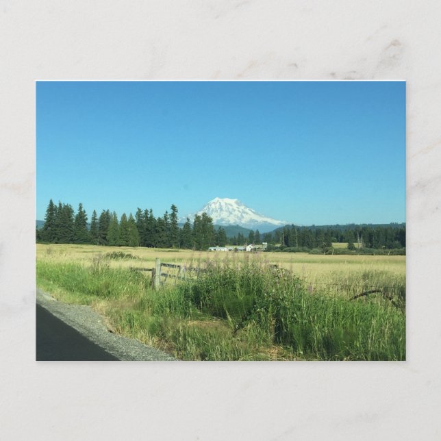 Carte postale horizontale Mount Rainier (Devant)