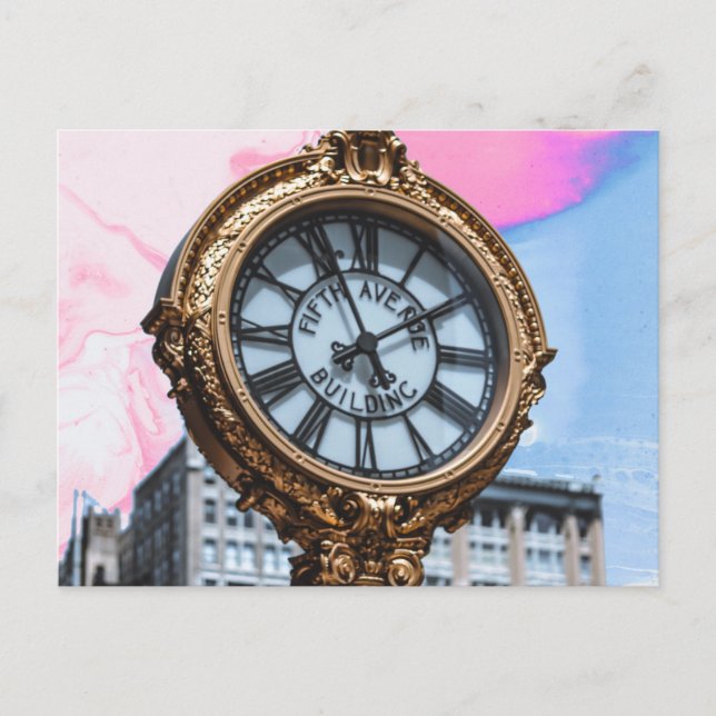 Carte Postale horloge (Devant)