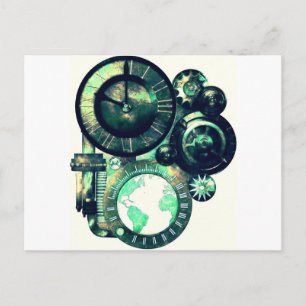 Carte Postale Horloge à vapeur