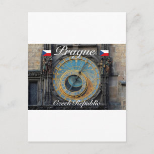 Carte Postale Horloge astronomique Prague Orlog République tchèq