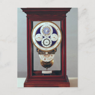 Carte Postale Horloge avec quatre cadrans et les signes de