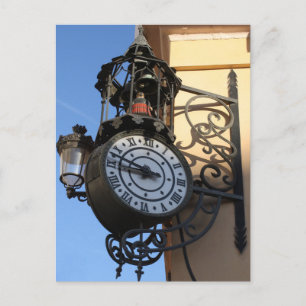 Carte Postale Horloge de lampe