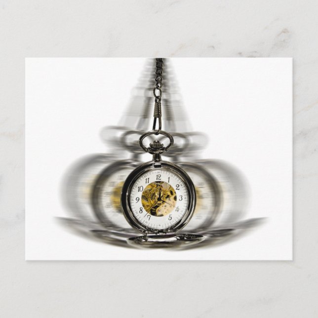 Carte Postale Horloge de rotation de l'hypnose (Devant)
