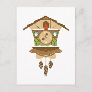 Carte Postale Horloge de roucoulement de roucoulement