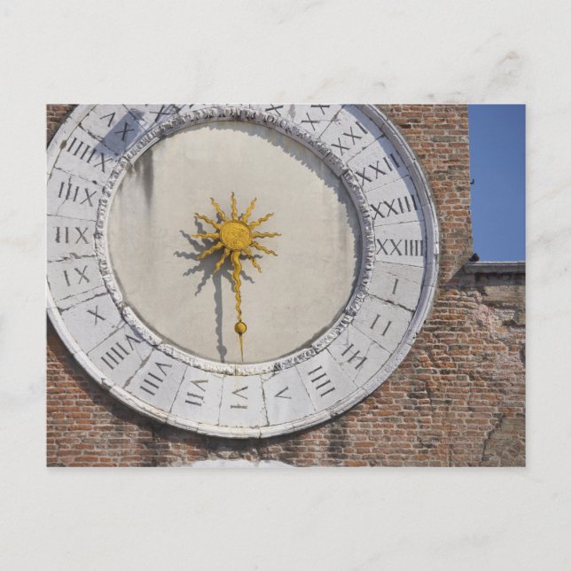 Carte Postale Horloge de San Giacomo di Rialto San Polo Venice (Devant)