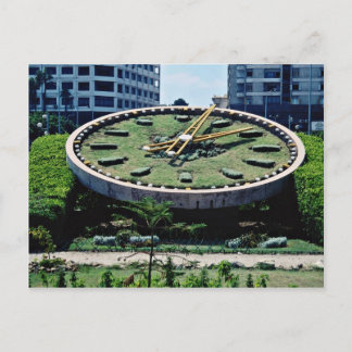 Carte Postale Horloge des Fleurs, Alexandrie, Egypte flowe