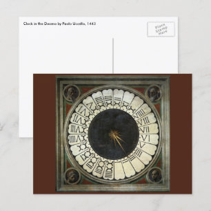 Carte Postale Horloge du Duomo par Paolo Uccello