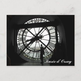 Carte Postale Horloge du musée d'Orsay (texte)
