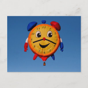 Carte Postale Horloge en forme de ballons 6268