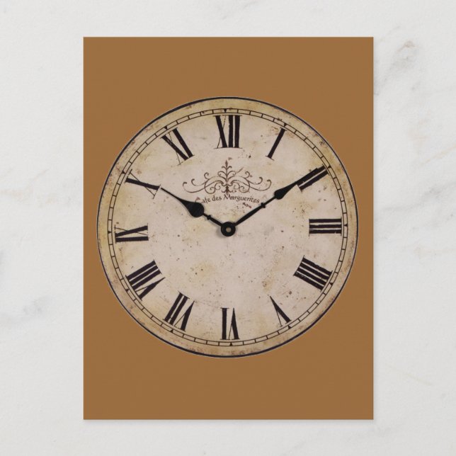 Carte Postale Horloge vintage (Devant)