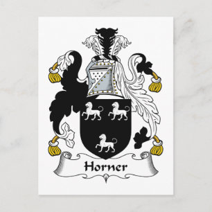 Carte Postale Horner Family Crest