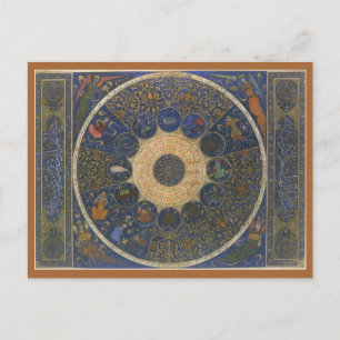 Carte Postale Horoscope des dirigeants vintages, Zodiaque islami