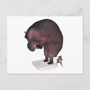 Carte Postale Horreur j'ai besoin d'une nouvelle balance