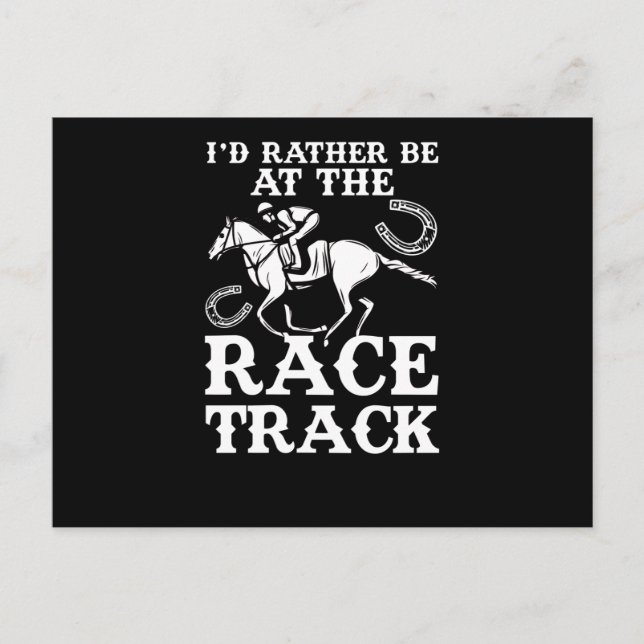 Carte Postale Horse Racing Cheval Plutôt Course Hippodrome (Devant)