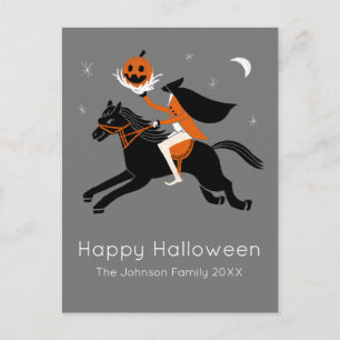 Carte Postale Horseman halloween sans tête