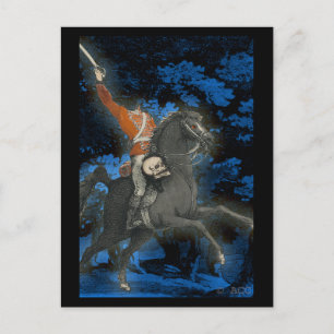 Carte Postale Horseman sans tête avec crâne