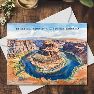 Carte Postale Horseshoe Bend Parc national du Grand Canyon