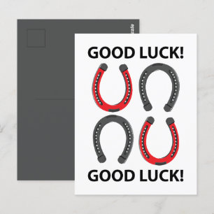 Carte Postale Horseshoe Good Luck Horseshoe