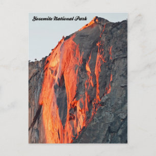 Carte Postale Horsetail Fall 'Fire Fall' Yosemite Postcard
