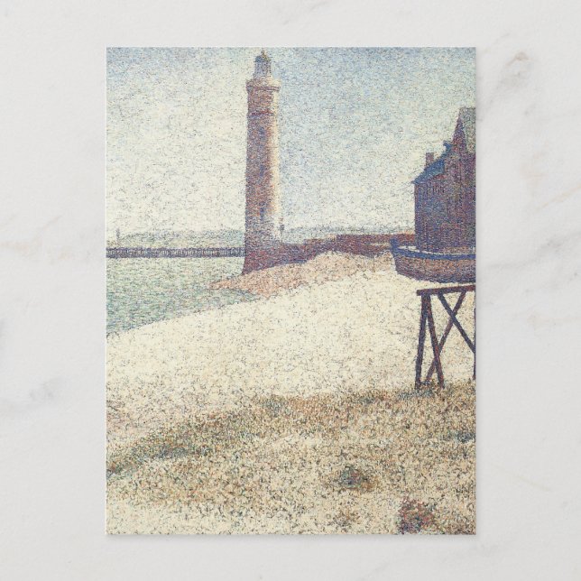 Carte Postale Hospice et phare, Honfleur par Georges Seurat (Devant)