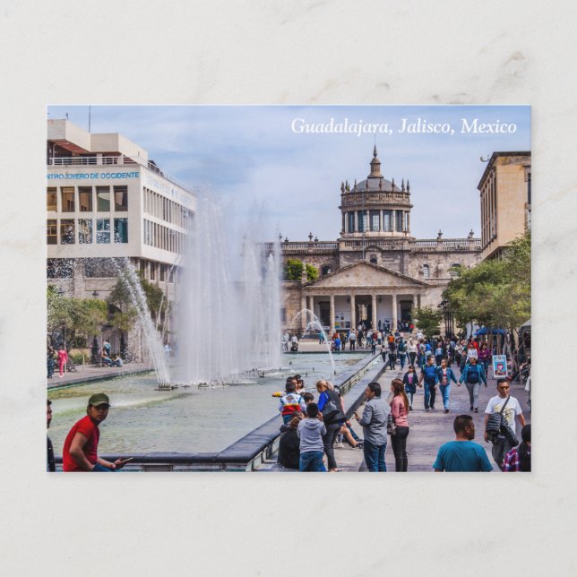 Carte Postale Hospicio Cabañas, Guadalajara Mexique (Devant)